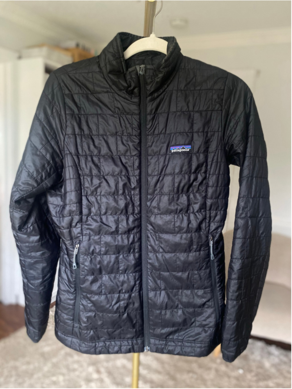 Patagonia Nano Puff Jacket Black Quiet Luxury Quilted Full Zip Gorpcore Hiking - Picture 2 of 14